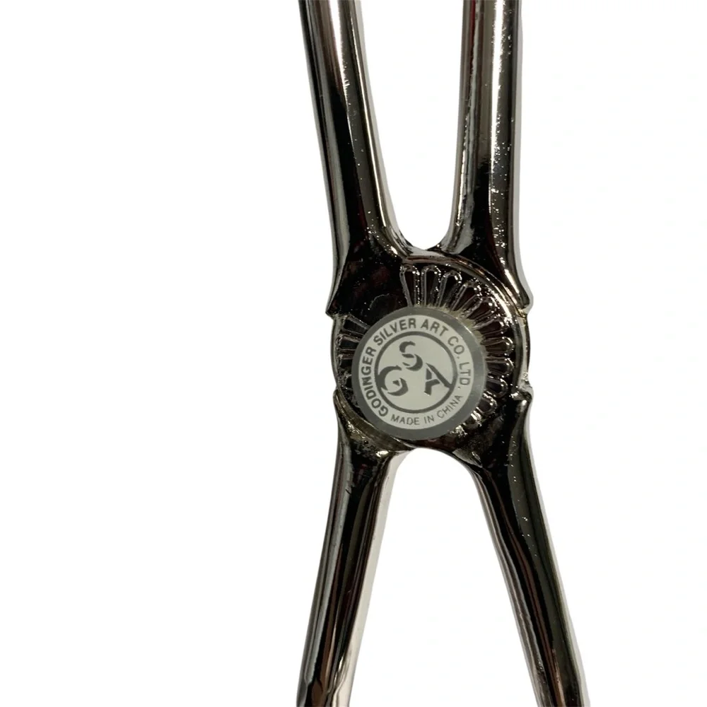 Godinger vintage silver plated sandwich thongs